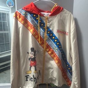 LG Disney Animal Kingdom Vibrant Red and Blue Jacket